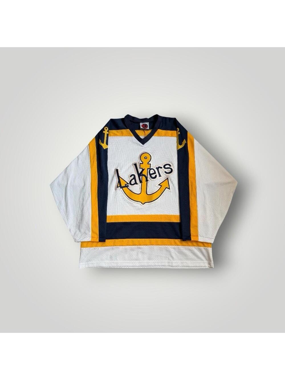 Vintage Lake Superior State Lakers Michigan Hockey Jersey Size XL Made In USA